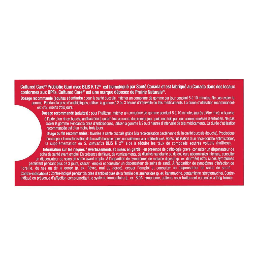 Prairie Naturals Probiotic Gum Raspberry - Nature's Source Inc