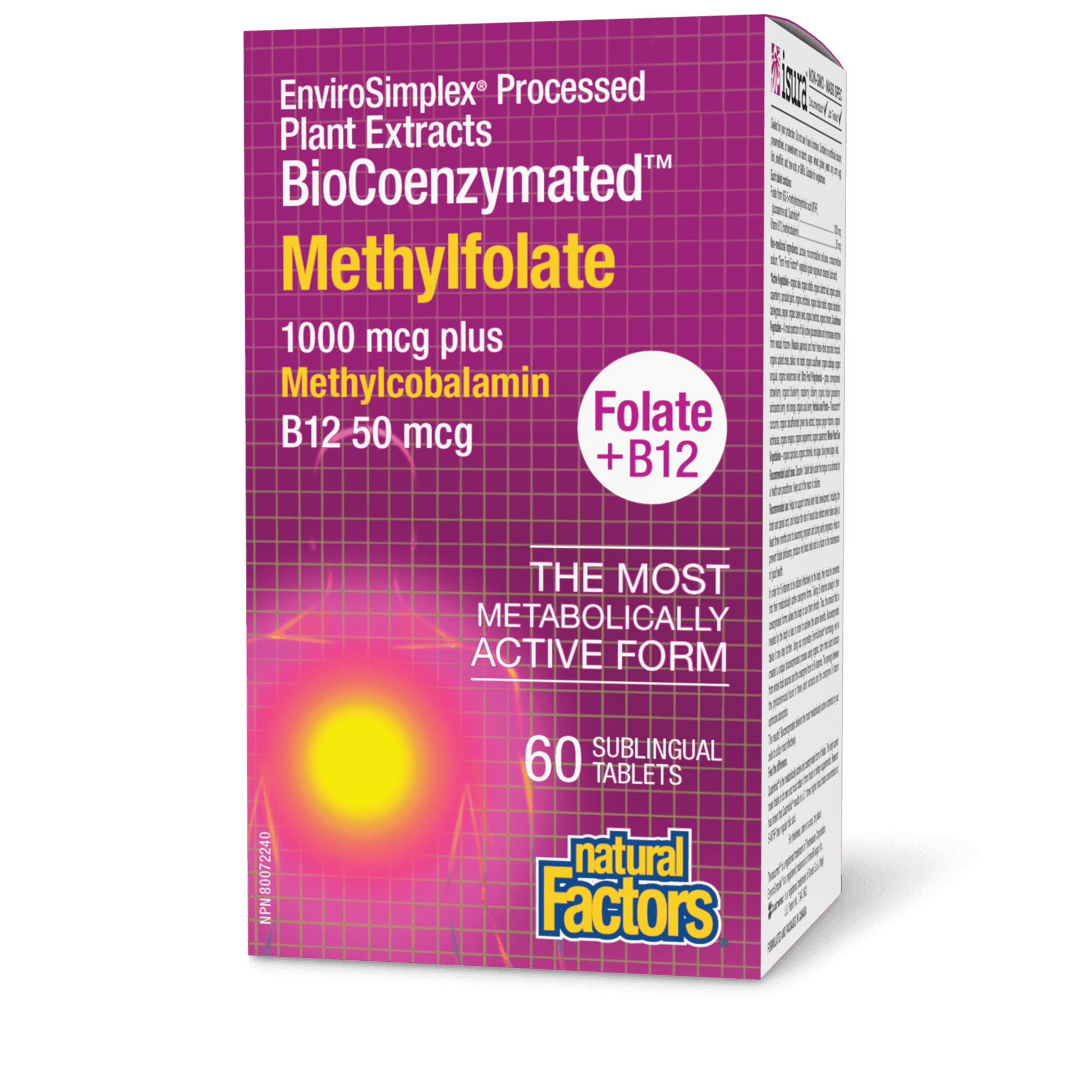 Natural Factors Biocoenzymated Methylfolate 60ct - Nature's Source Inc