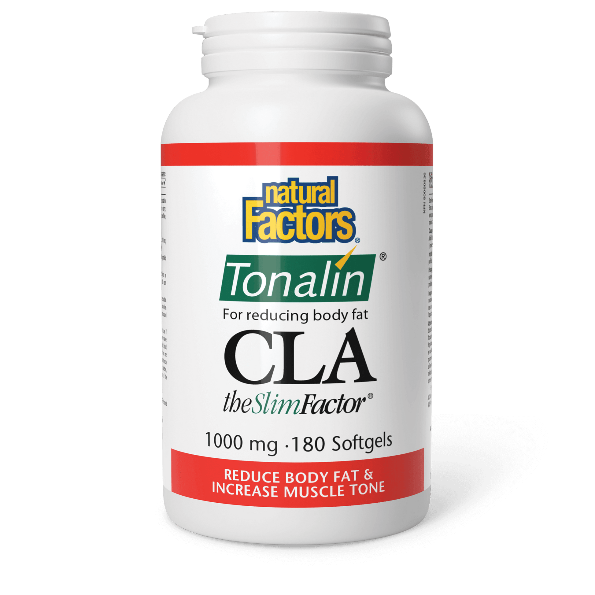 Natural Factors CLA Tonalin 1000 mg 180sg - Nature's Source Inc