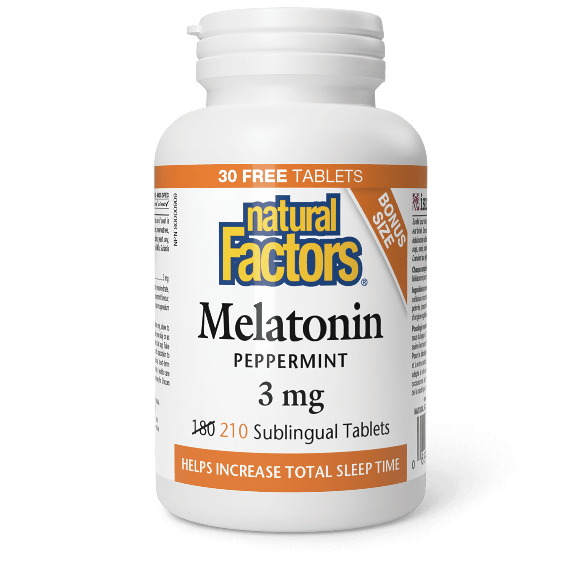 Natural Factors Melatonin 3mg 210t - Nature's Source Inc