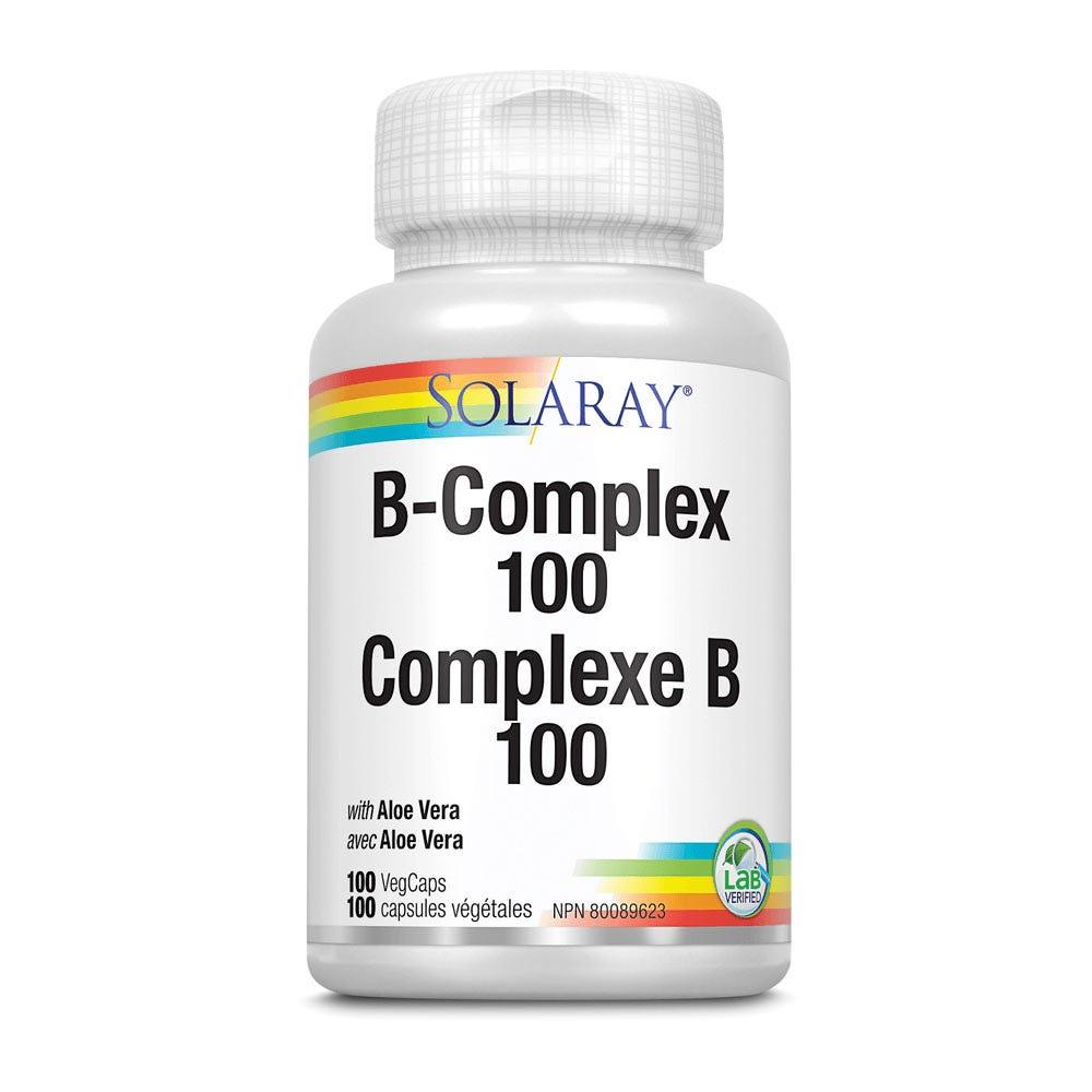 Solaray Vitamin B - Complex with Aloe Vera 100 Veg - Caps - Nature's Source Inc