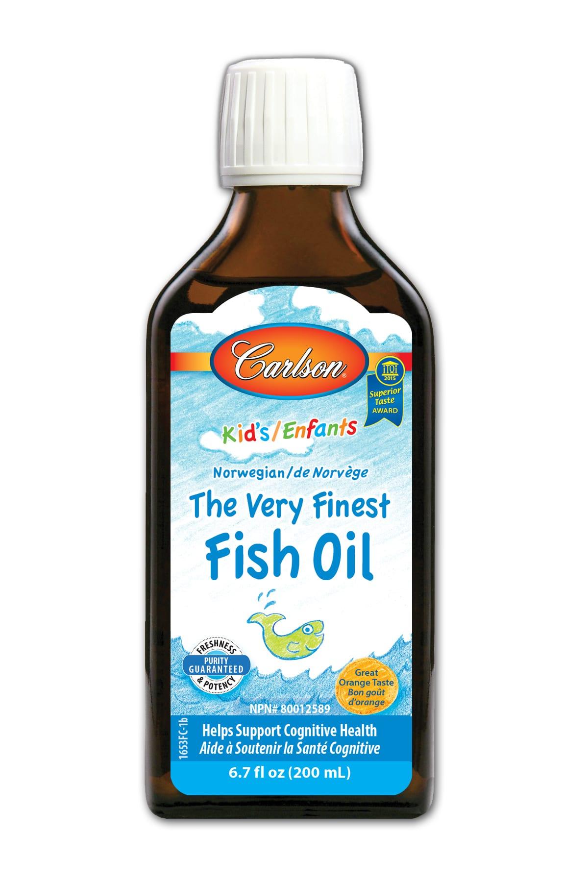 Carlson Labortories Fish Oil Kid Orange 200ml - Nature's Source Inc