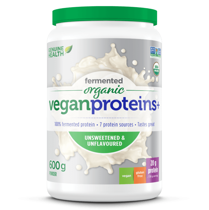 Genuine Health Fermented VP+ Unflavoured 600g - Nature's Source Inc