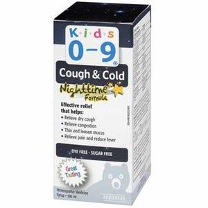Homeocan Kids 0 - 9 Cough & Cold Nighttime 100ml - Nature's Source Inc