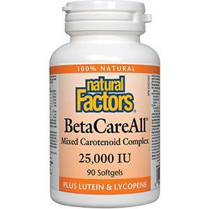 Natural Factors BetaCareAll 25, 000 IU 90sg - Nature's Source Inc