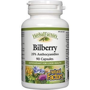 Natural Factors Bilberry 90c - Nature's Source Inc