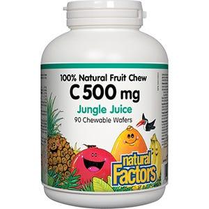 Natural Factors C 500mg Chew Jungle Juice 90c - Nature's Source Inc