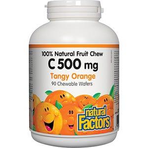 Natural Factors C 500mg Chew Orange 90c - Nature's Source Inc