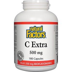Natural Factors C Extra Plus Bioflavonoids 180c - Nature's Source Inc