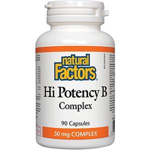 Natural Factors Hi Potency B 50 mg Complex 90c - Nature's Source Inc