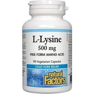 Natural Factors LLysine 500 mg 90vc - Nature's Source Inc