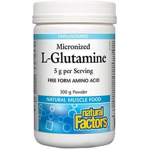 Natural Factors Micronized LGlutamine 5 g 300 g - Nature's Source Inc