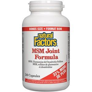 Natural Factors MSM Joint 240c Bonus Size - Nature's Source Inc