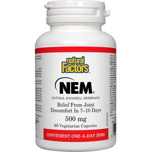 Natural Factors NEM Eggshell Membrane 500 mg 60c - Nature's Source Inc