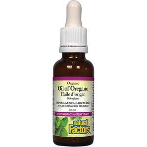Natural Factors Organic Oil of Oregano 30 mL - Nature's Source Inc