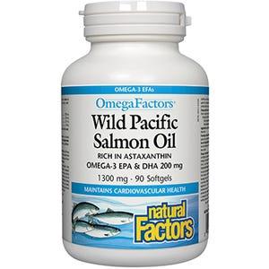 Natural Factors Salmon Oil 1300 mg 90 epsg - Nature's Source Inc