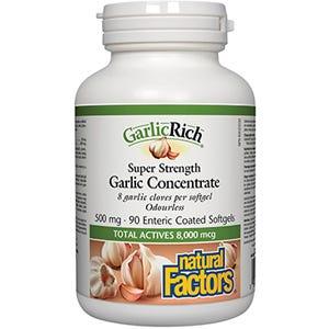 Natural Factors GarlicRich Super 500 mg 90 ecsg - Nature's Source Inc