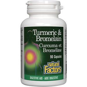 Natural Factors Turmeric & Bromelain 90c - Nature's Source Inc