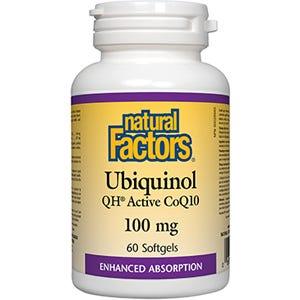 Natural Factors Ubiquinol Active CoQ10 100mg 60sg - Nature's Source Inc