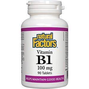 Natural Factors Vitamin B1 100 mg 90t - Nature's Source Inc