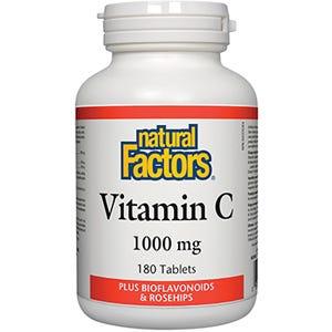 Natural Factors Vitamin C Plus Bioflavonoids 180t - Nature's Source Inc