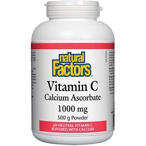 Natural Factors Vitamin C Calcium Ascorbate 500 g - Nature's Source Inc