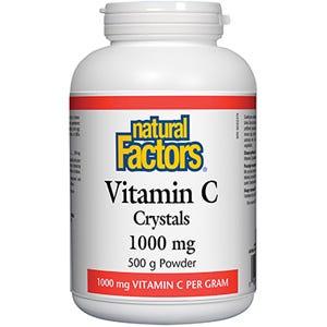 Natural Factors Vitamin C 1000 mg Crystals 500 g - Nature's Source Inc