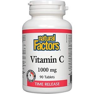Natural Factors Vitamin C 1000mg Time Release 90t - Nature's Source Inc
