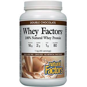 Natural Factors Whey Protein Chocolate 1 kg - Nature's Source Inc