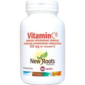 New Roots Vitamin C8, 527mg 180 Vegan Capsules - Nature's Source Inc