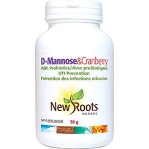 New Roots D - Mannose & Cranberry W - Probiotic 50 G - Nature's Source Inc