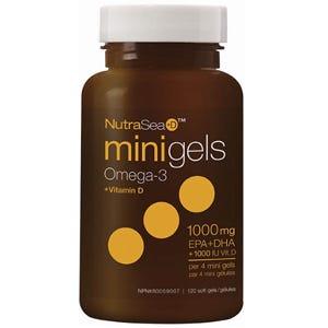 NutraSea+D Mini Gels Mint 120ct - Nature's Source Inc