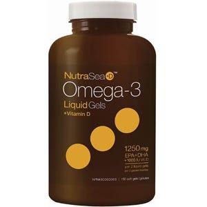NutraSea+D Liquid Gels Mint 150lg - Nature's Source Inc