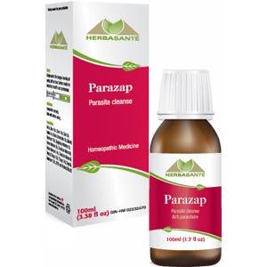 Herbasante Parazap 100 ml - Parasite Cleanse of Intestinal Verminosis and Parasitosis, Prevents Dust Mite Allergies, Ideal for All Ages - Nature's Source Inc