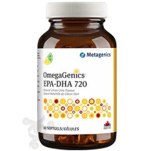 Metagenics OmegaGenics EPA - DHA 720 Lemon - Lime Flavour (60 s - gels) - Nature's Source Inc