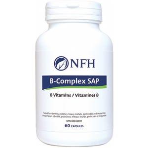 NFH B - Complex SAP, 60 Capsules - Helps in Formation of Tissue and Red Blood Cells, Metabolize Carbohydrates, Proteins, and Fats - Nature's Source Inc