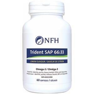 NFH Trident SAP 66:33 (Omega - 3) Natural Lemon Flavour (660 mg EPA 330 mg DHA/softgel) 60 softgels - Nature's Source Inc