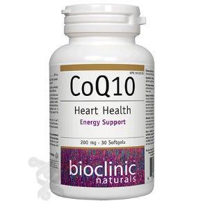 Bioclinic Naturals CoQ10, 200mg 30 Softgels - Stabilized & Highly Absorbable Antioxidant, Improves Cardiovascular Health, Reduces Oxidative Stress - Nature's Source Inc