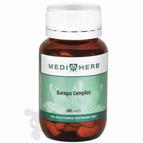 MediHerb Bacopa Complex 60 Tablets - Enhance Mental Clarity And Support Healthy Cognitive Function, Support Physical Endurance During Times Of Mild Fatigue, Promote Healthy Memory And Concentration - Nature's Source Inc