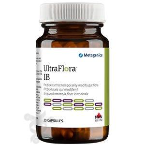 Metagenics Ultraflora IB 30 Capsules - Blend of “Friendly” Bacteria Promote Gastrointestinal and Immune Health, Relief for Occasional Intestinal Distress and Gut Discomfort - Nature's Source Inc