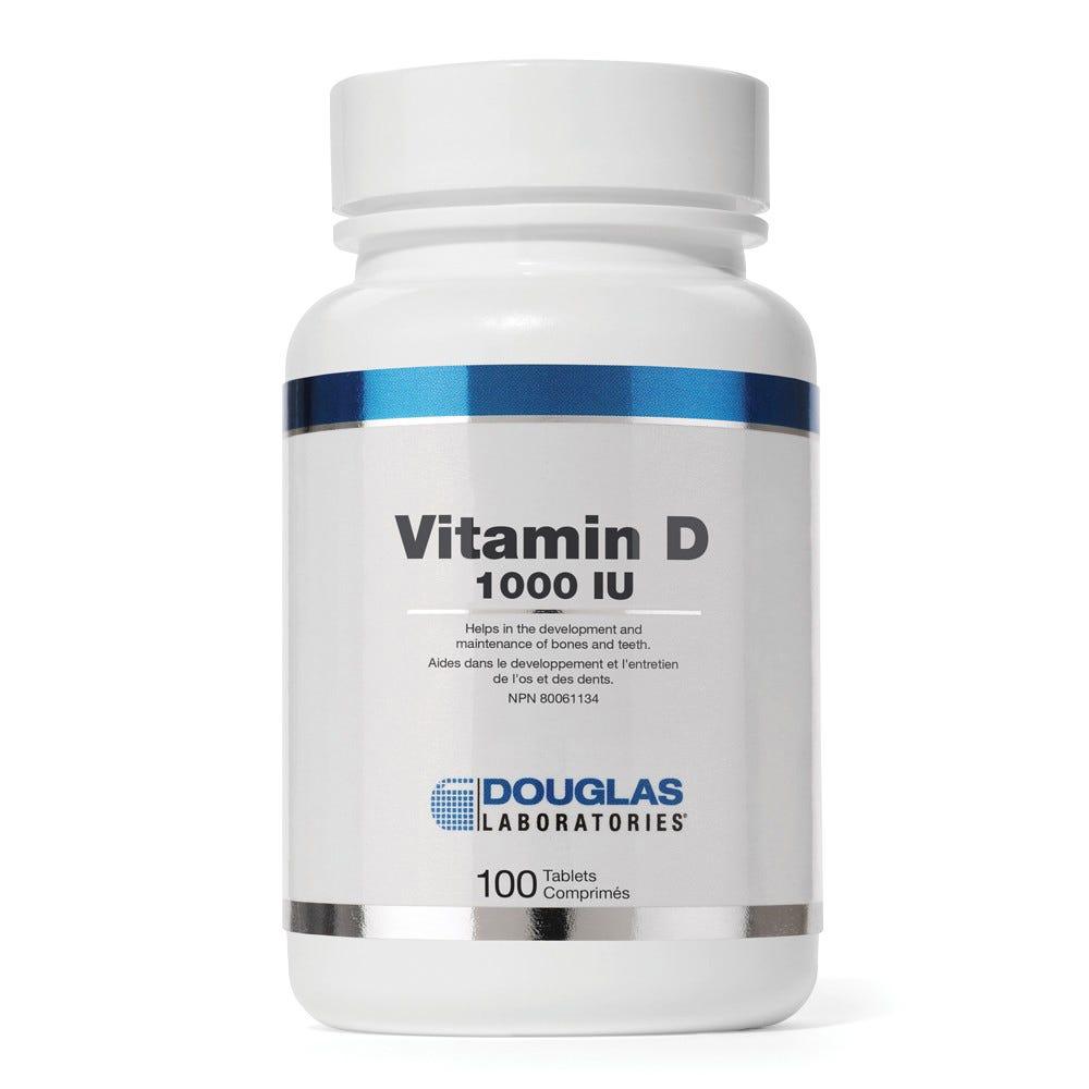 Douglas Laboratories Vitamin D 1000 IU 100 Tablets - Nature's Source Inc
