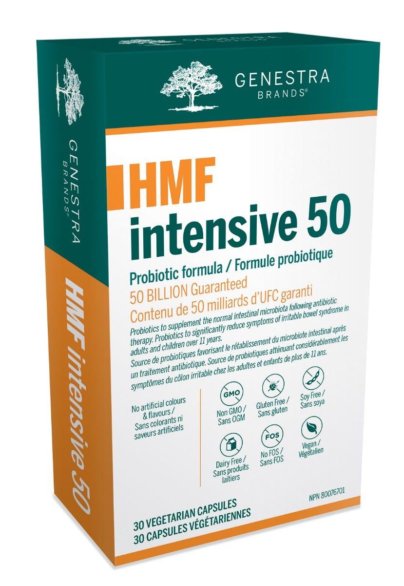 Genestra Brands HMF Intensive - 50 Probiotic Formula (30 Capsules) - Nature's Source Inc