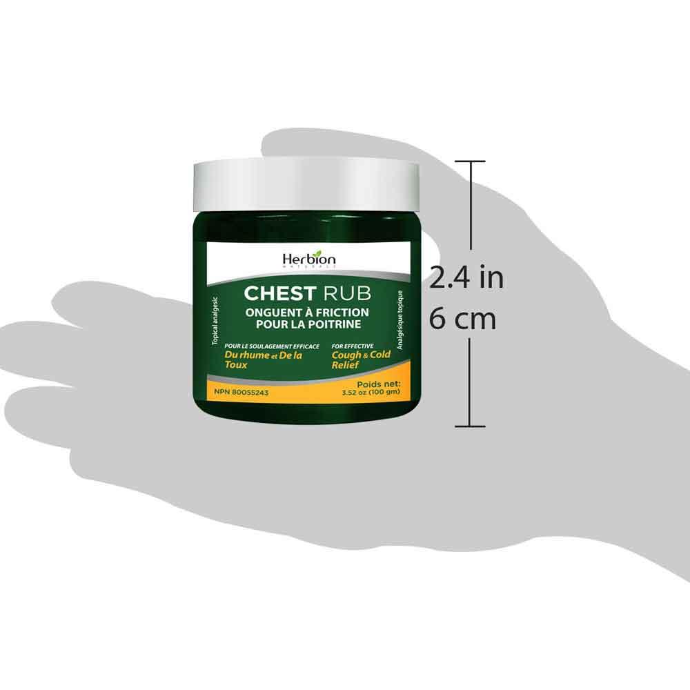 Herbion Naturals Chest Rub Cough & Cold Relief 100gm - Nature's Source Inc