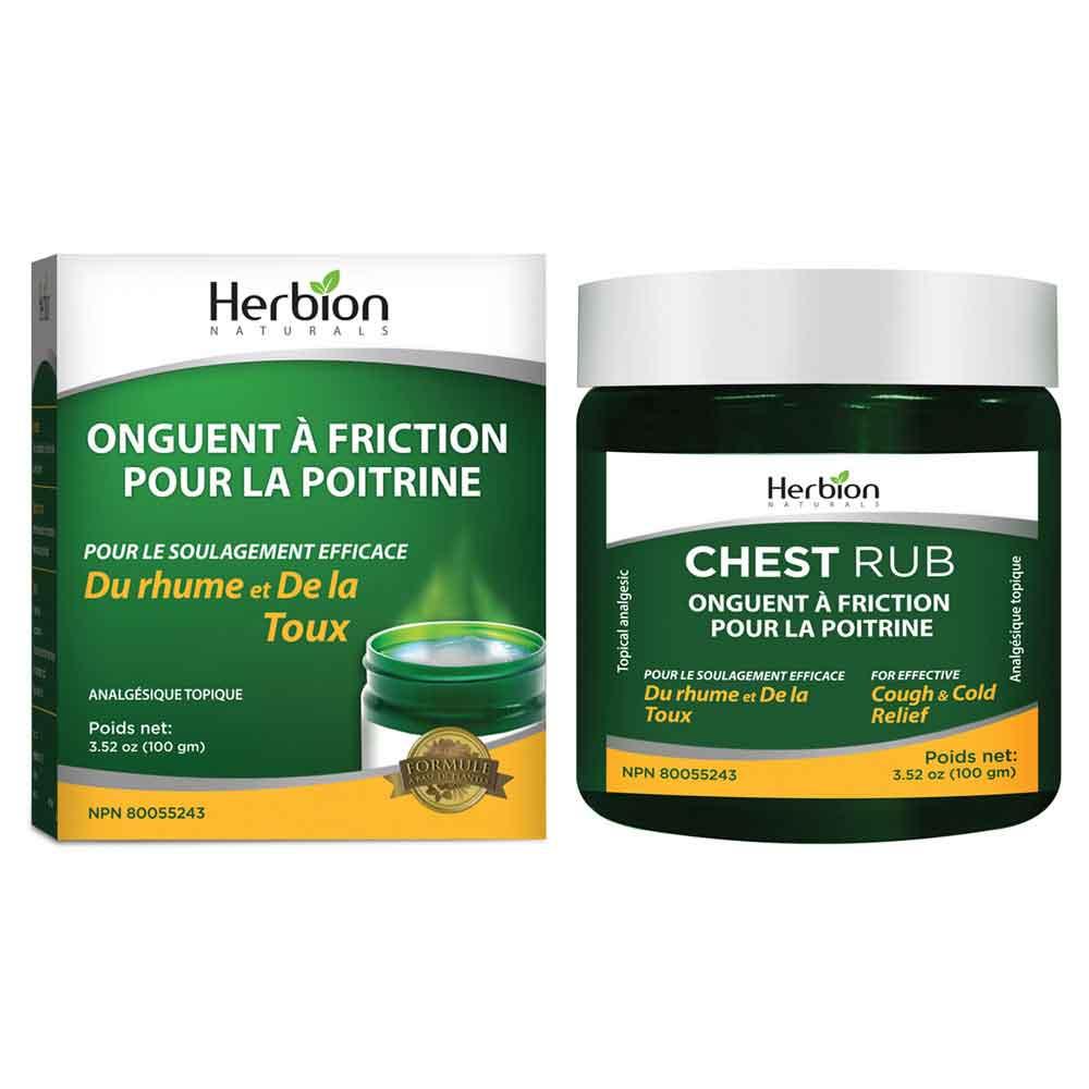 Herbion Naturals Chest Rub Cough & Cold Relief 100gm - Nature's Source Inc