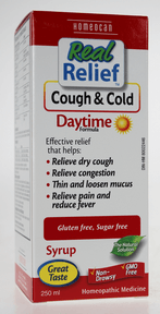 Homeocan Real Relief Cough & Cold Daytime Syrup - 250 ml - Nature's Source Inc