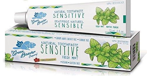 The Green Beaver Company Fresh Mint Sensitive Natural Toothpaste - 75ml - Nature's Source Inc