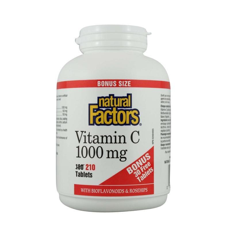 Natural Factors Vitamin C 1000mg 210c bonus - Nature's Source Inc