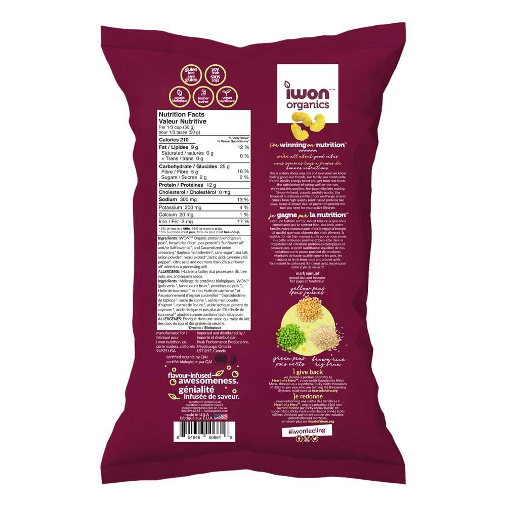 iWon Organics Caramelized Onion Protein Puffs 42g - Nature's Source Inc