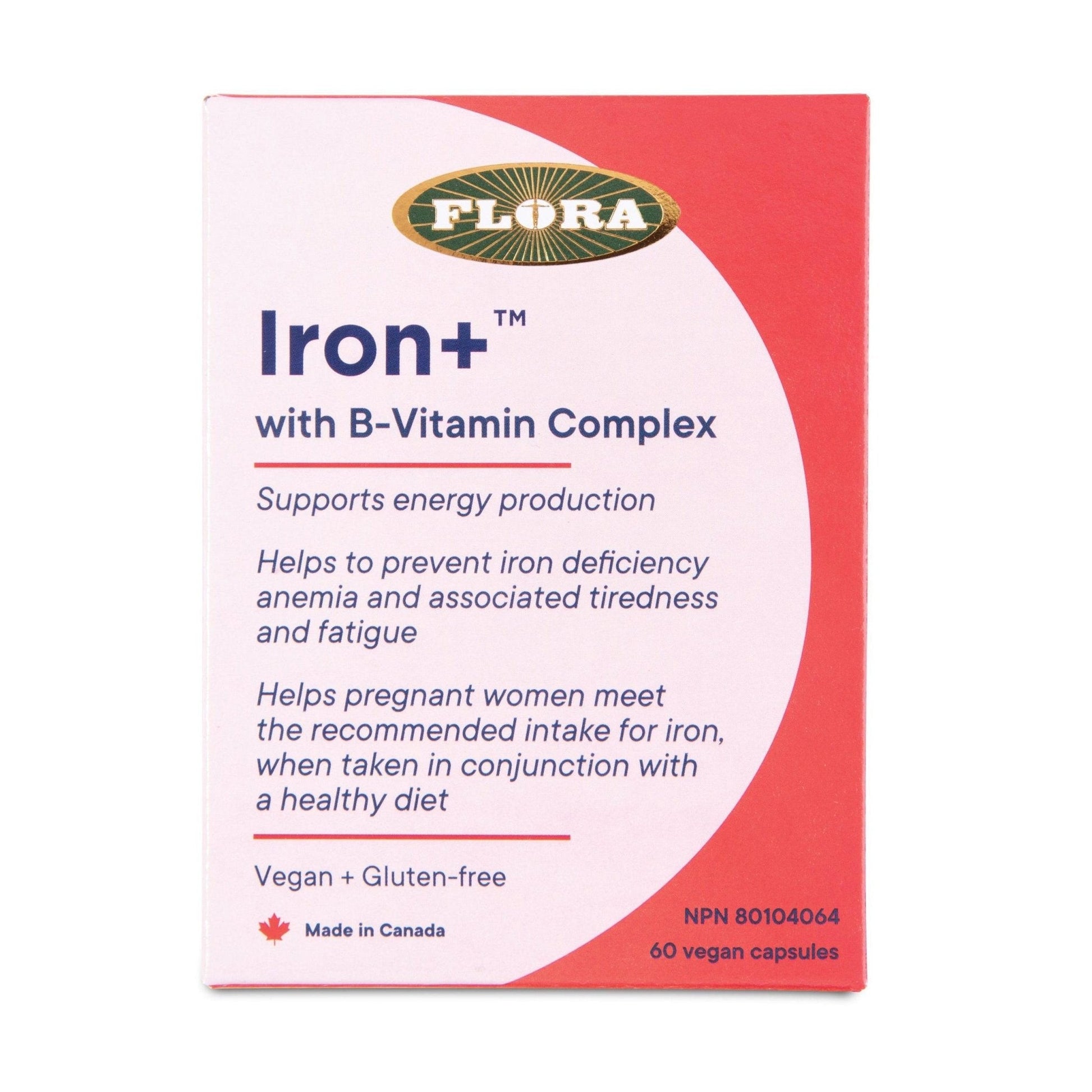Flora Iron Plus 60 Capsules - Nature's Source Inc