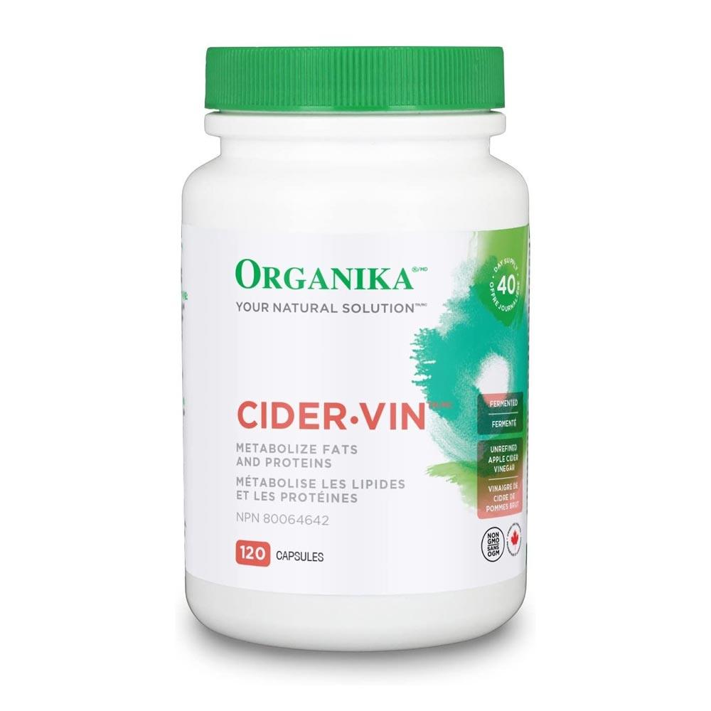 Organika Unrefied Cider Vinegar 120 Capsules - Nature's Source Inc